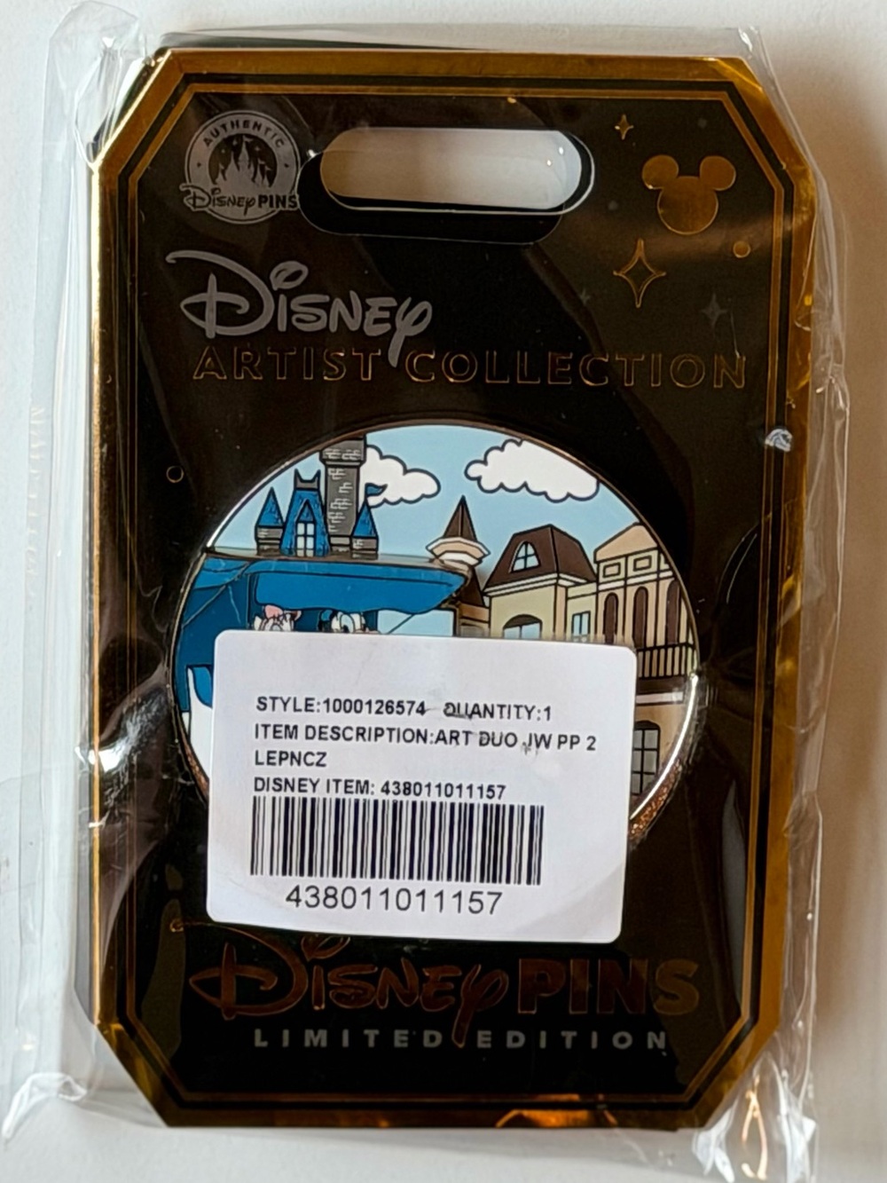 Disney Donald and Daisy Duck Pin Main Street USA Artist Collection LE 4000